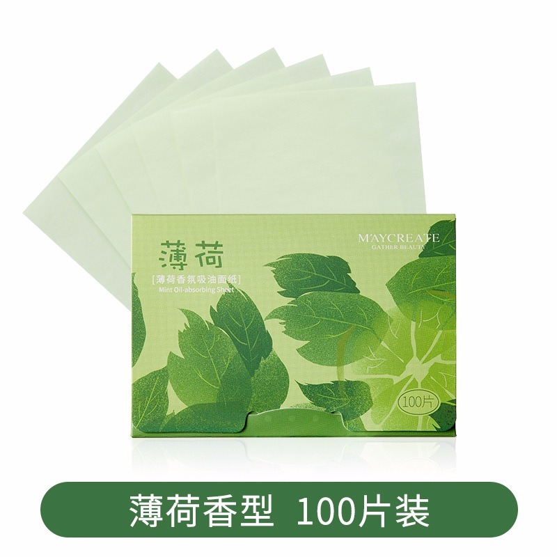 Bộ 100 giấy thấm dầu MayCreate chăm sóc da tự nhiên | BigBuy360 - bigbuy360.vn