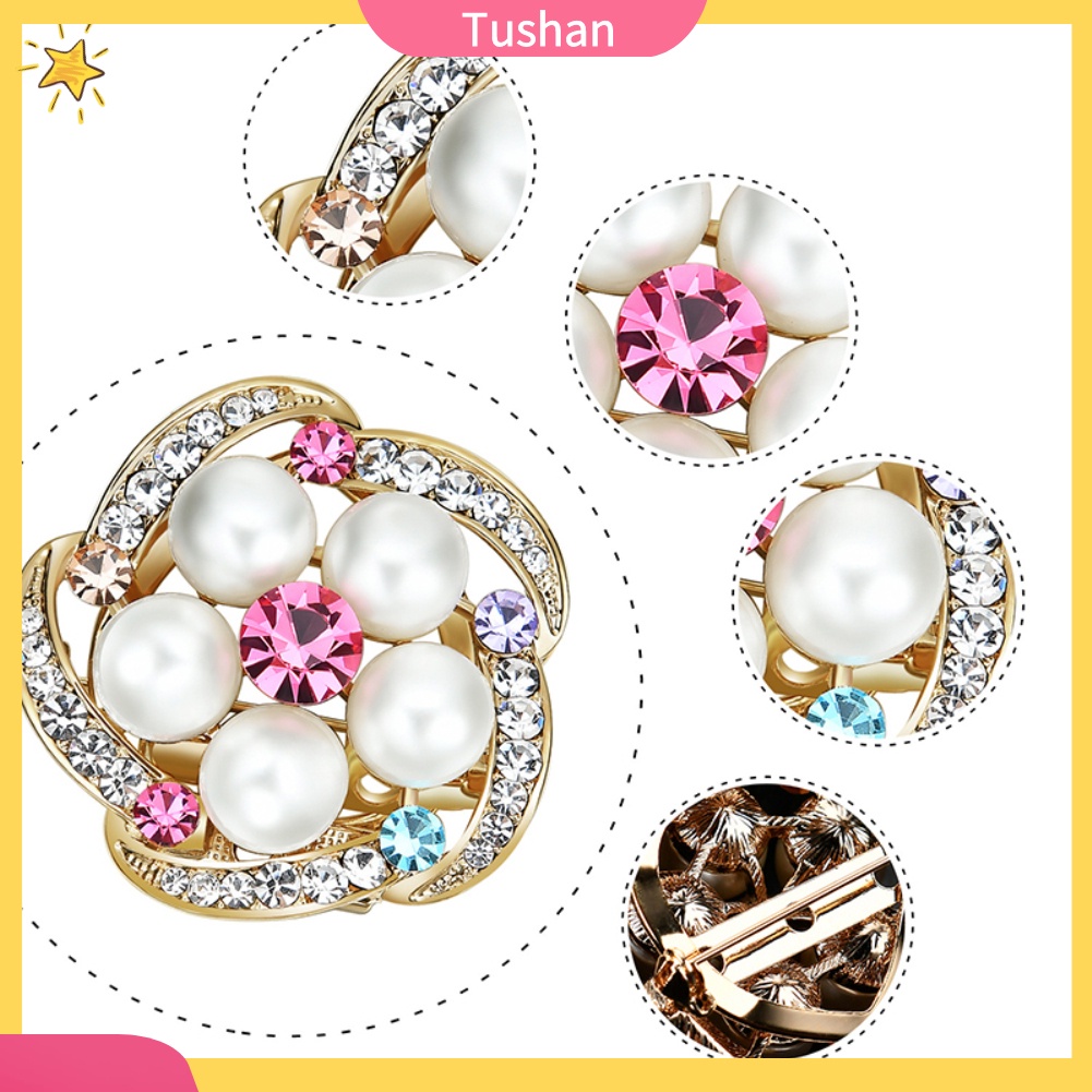 Ghim Cài Áo Hình Chuồn Chuồn Đính Đá Và Ngọc Trai Giả Xinh Xắn