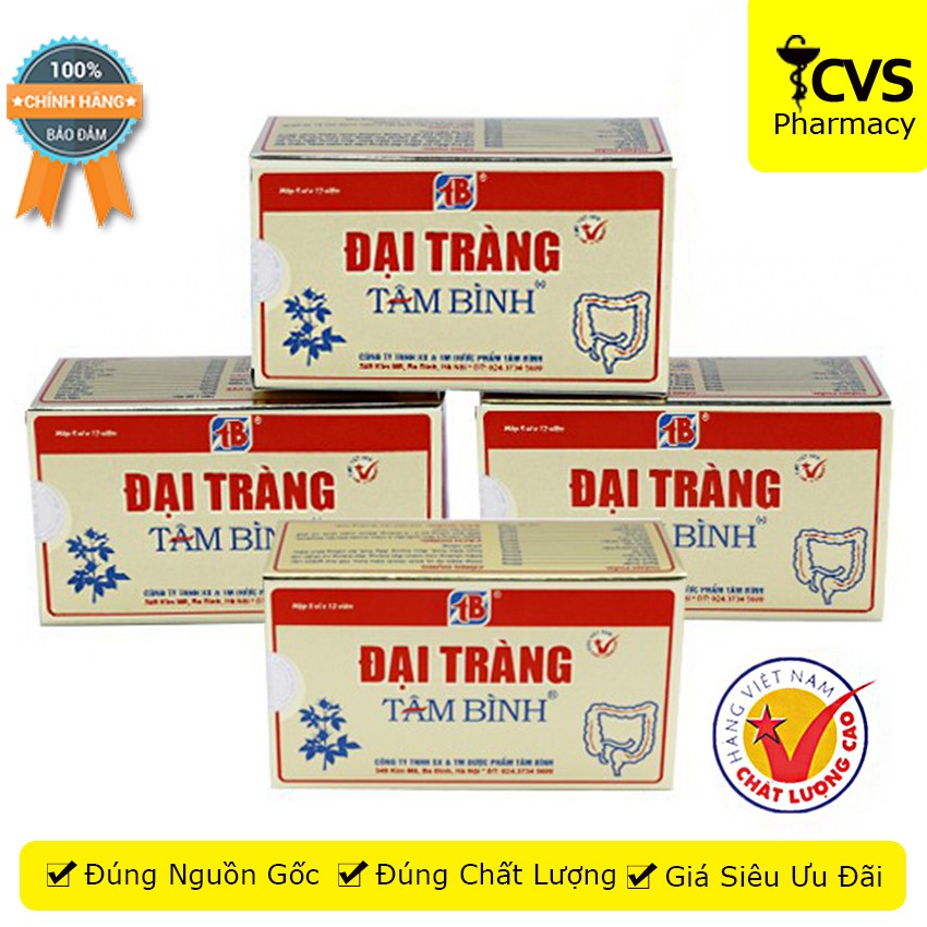 Đại Tràng Tâm Bình (Hộp 60 viên uống) - Hỗ Trợ Giảm Triệu Chứng Đại Tràng Cấp &amp; Mãn Tính - cvspharmacy