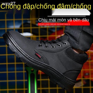 ❉♦✳Giày bảo hộ lao động khử mùi nam, nhẹ, chống va đập, thủng, mài mòn, không trơn trượt khi hàn vào mùa xuân v