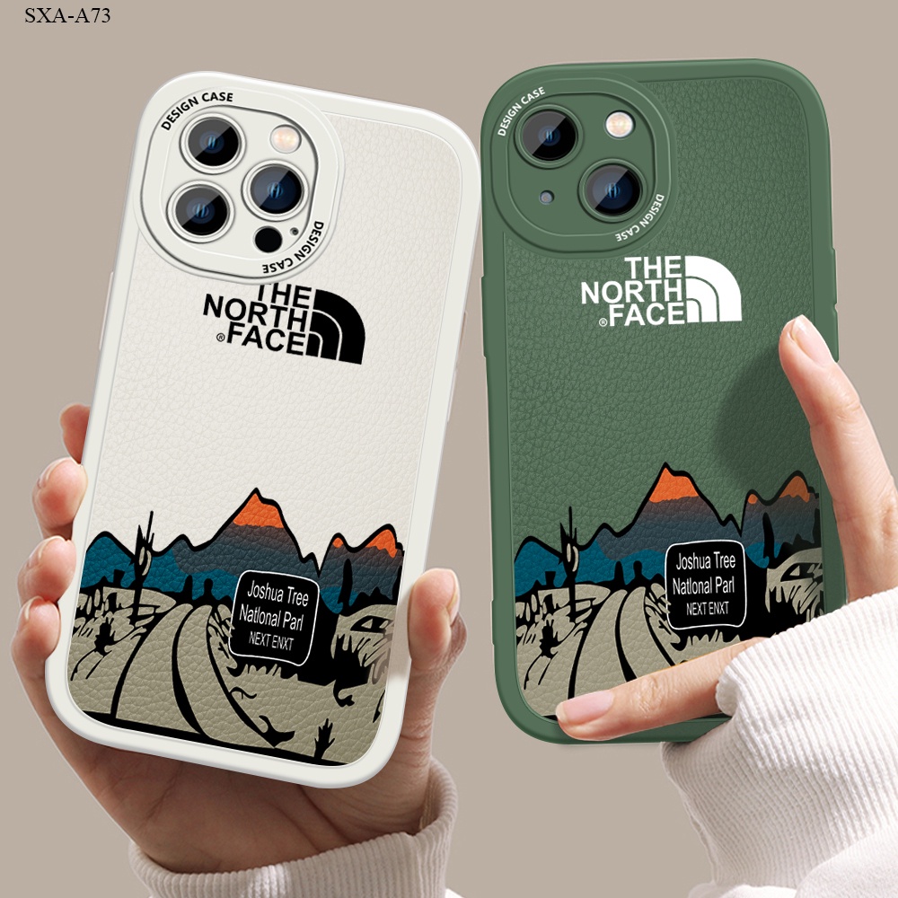 Samsung Galaxy A73 A72 A70 A53 A54 A34 A14 A33 A23 5G Cho Ốp lưng điện thoại In Hình Lambskin Simple Scenery