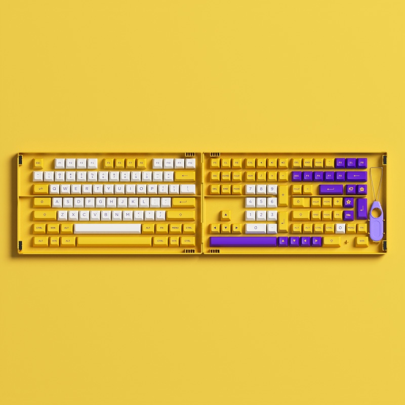 Set keycap AKKO Los Angeles (PBT Double-Shot/ASA profile/158 nút)