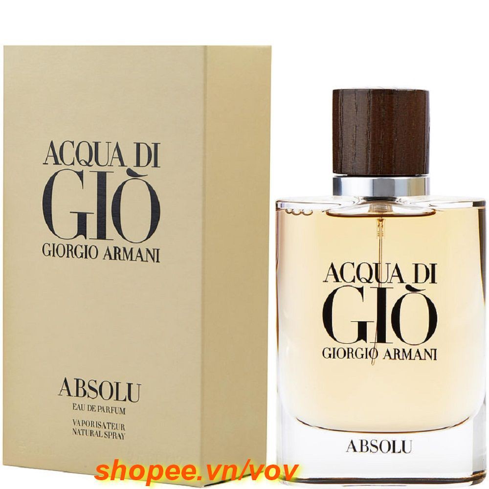 Nước Hoa Nam 75ml Giorgio Armani Acqua Di Gio Absolu, vov Chuyên Hàng Hiệu Chính Hãng.