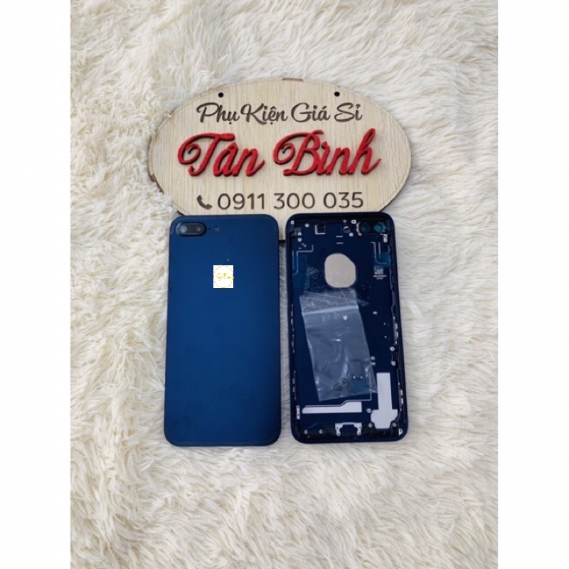 Vỏ sườn thay thế ip 7plus viền vuông xanh navy cực hót