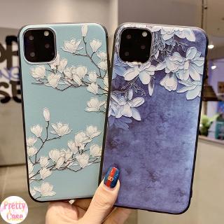 Ốp Điện Thoại TPU Mềm Họa Tiết Hoa Mộc Lan 3D Cho iPhone 11 Pro X XR XS Max 6 6S 7 8 Plus 291 & 292