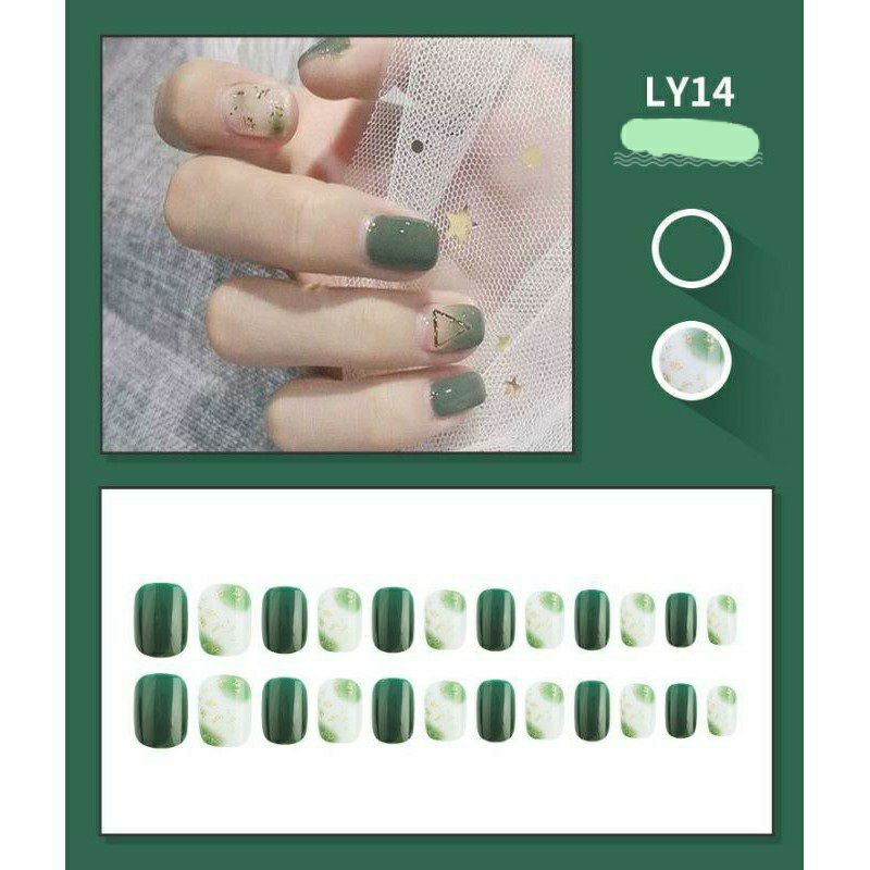 Set 24 móng giả mã LY12,13,14,38 phù hợp với mọi loại móng
