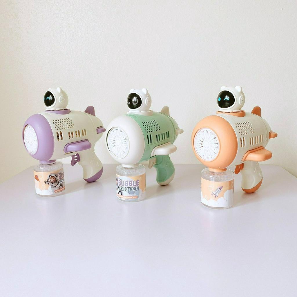 Súng bong bóng xà phòng Modui- Đồ chơi  vận động ngộ nghĩnh đáng yêu- Bong bóng liên tục xoay 360 Tặng kèm nước xà phòng