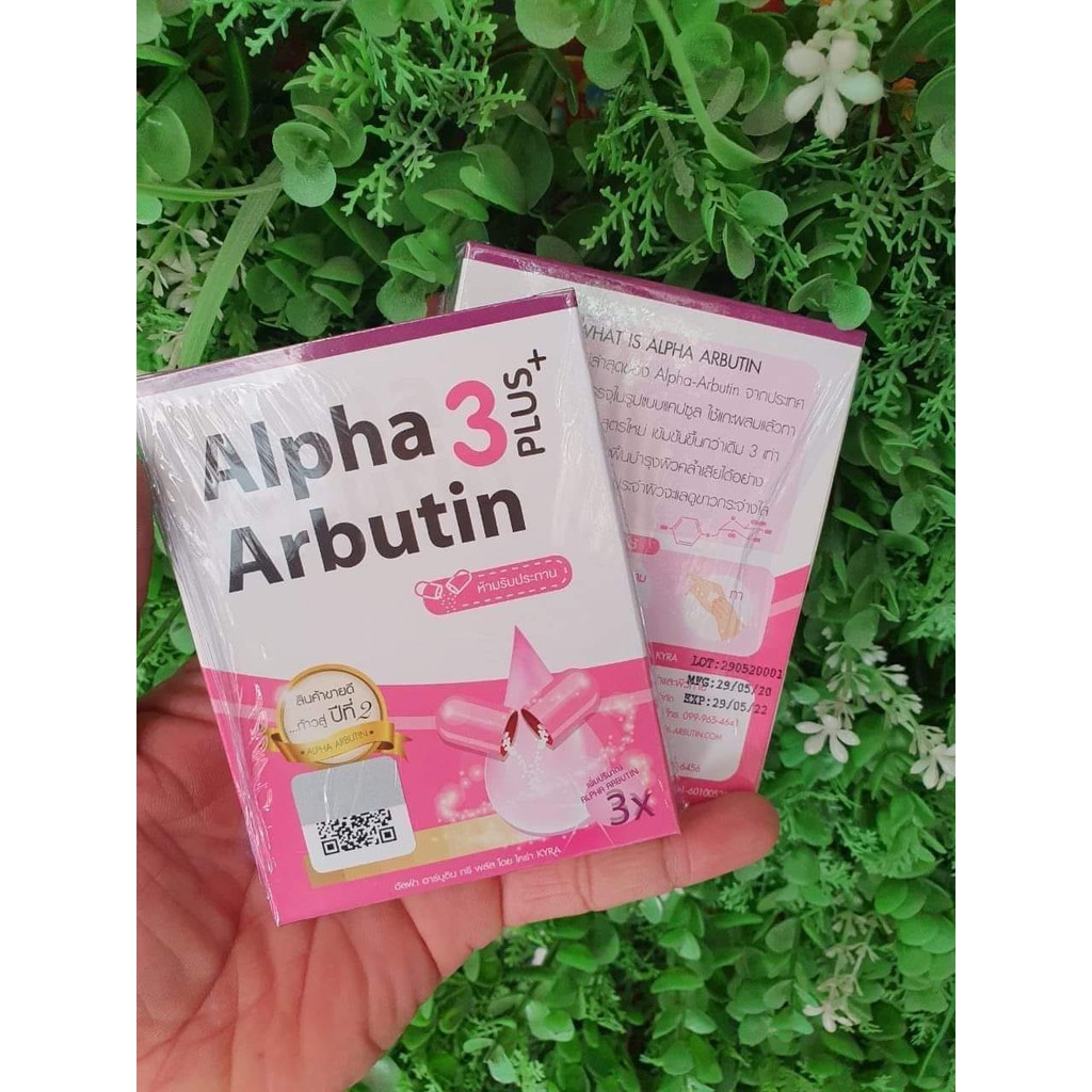 Viên Bột Dưỡng Trắng & Chống Nắng ALPHA ARBUTIN 3 Plus 10 viên/hộp - Thái Lan