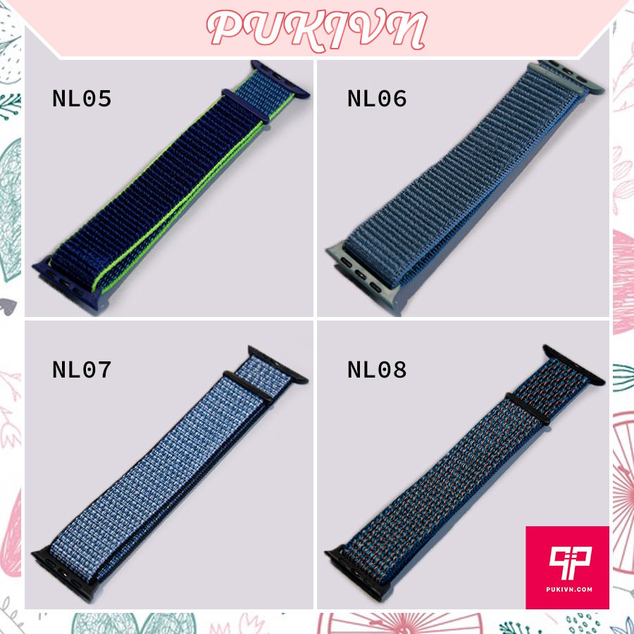 Dây đồng hồ Nylon Sport Loop nhiều màu