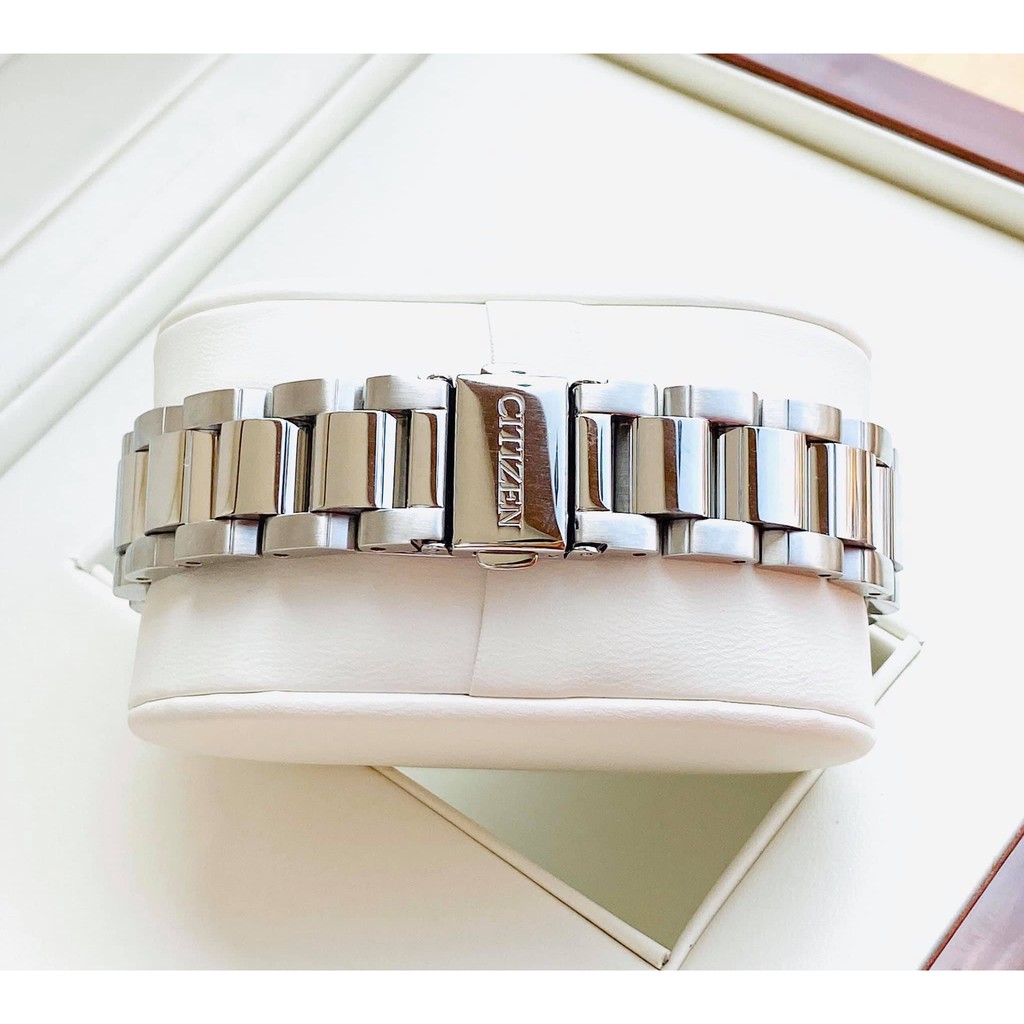 Đồng hồ Nữ Citizen Eco-Drive FD2040-57A - Trắng tinh khôi, óng ánh sang trọng cho chị em