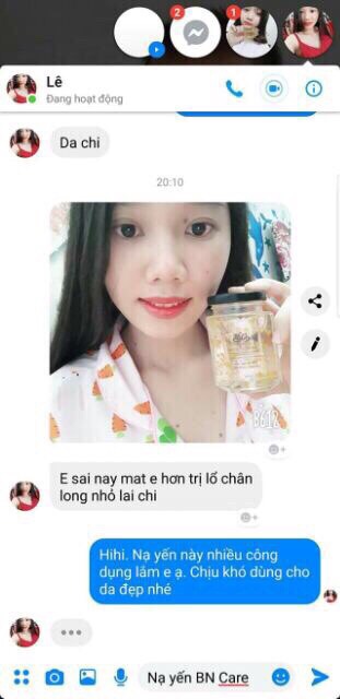 Nạ yến tươi colagen chính hãng