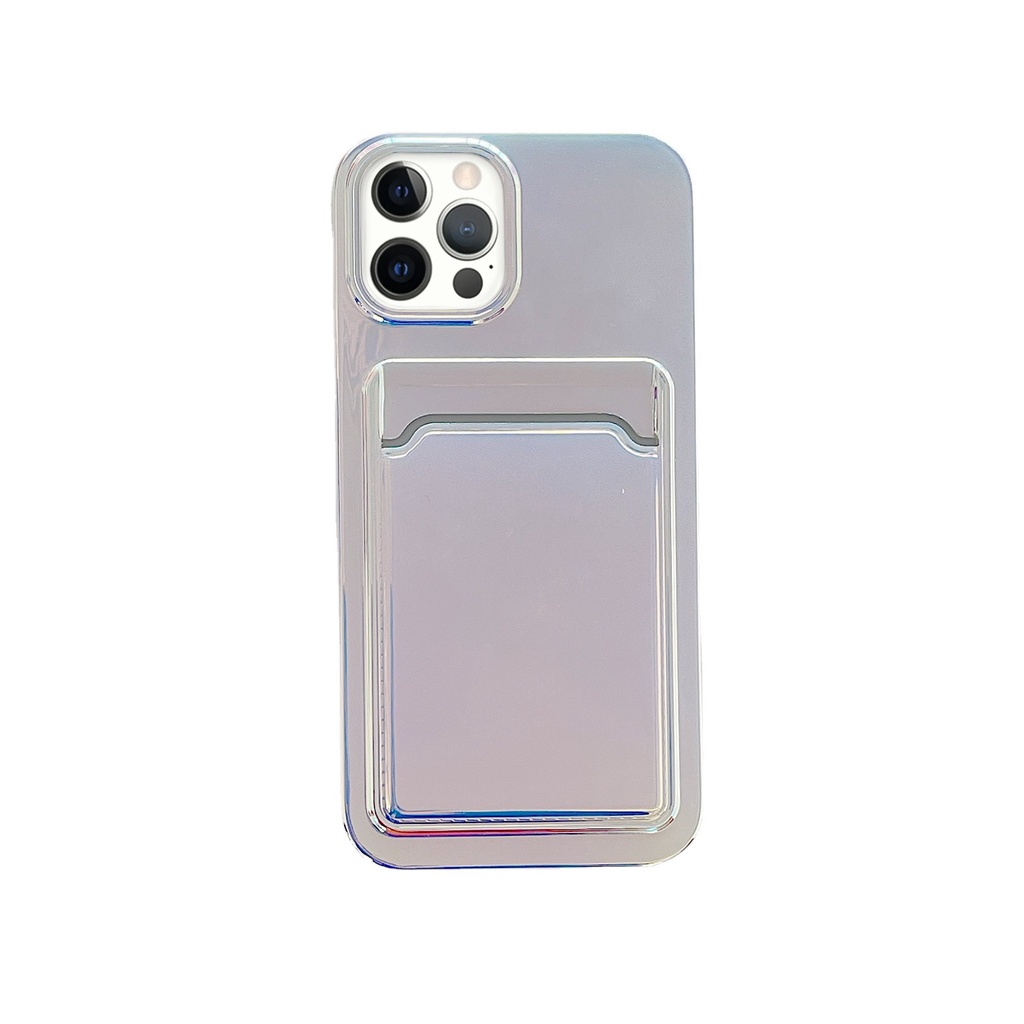 Ốp Điện Thoại Imd Chống Sốc Nhiều Màu Có Ngăn Đựng Thẻ Cho iPhone 13 12 Pro Max Case XR XS