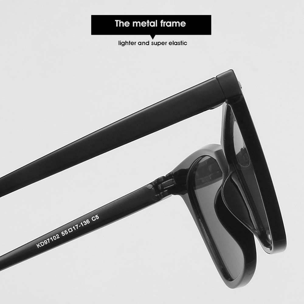 Kính Mát Gọng Vuông Lớn Bằng Kim Loại In Họa Tiết Báo Hồng Phong Cách Vintage Thời Trang Cho Nữ