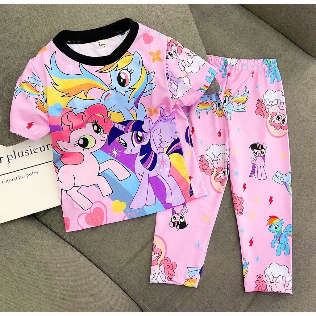 [8-40Kg] Bộ đồ bé gái quần dài in hình 3D HOT TREND chất vải mềm mịn thoáng mát được các bé yêu thích BGD06