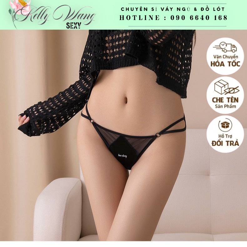 Q11.HCM -Quần lót ren lưới sexy TG008  thấm hút mồ hôi co giãn thoải mái - quần chíp nữ sexy - KELLY WANG
