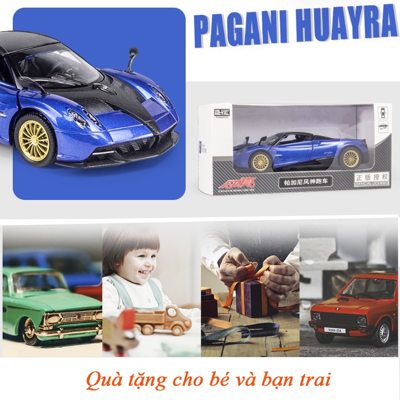 Mô hình siêu xe Pagani Huayra Zonda cửa ngang tỷ lệ 1:32