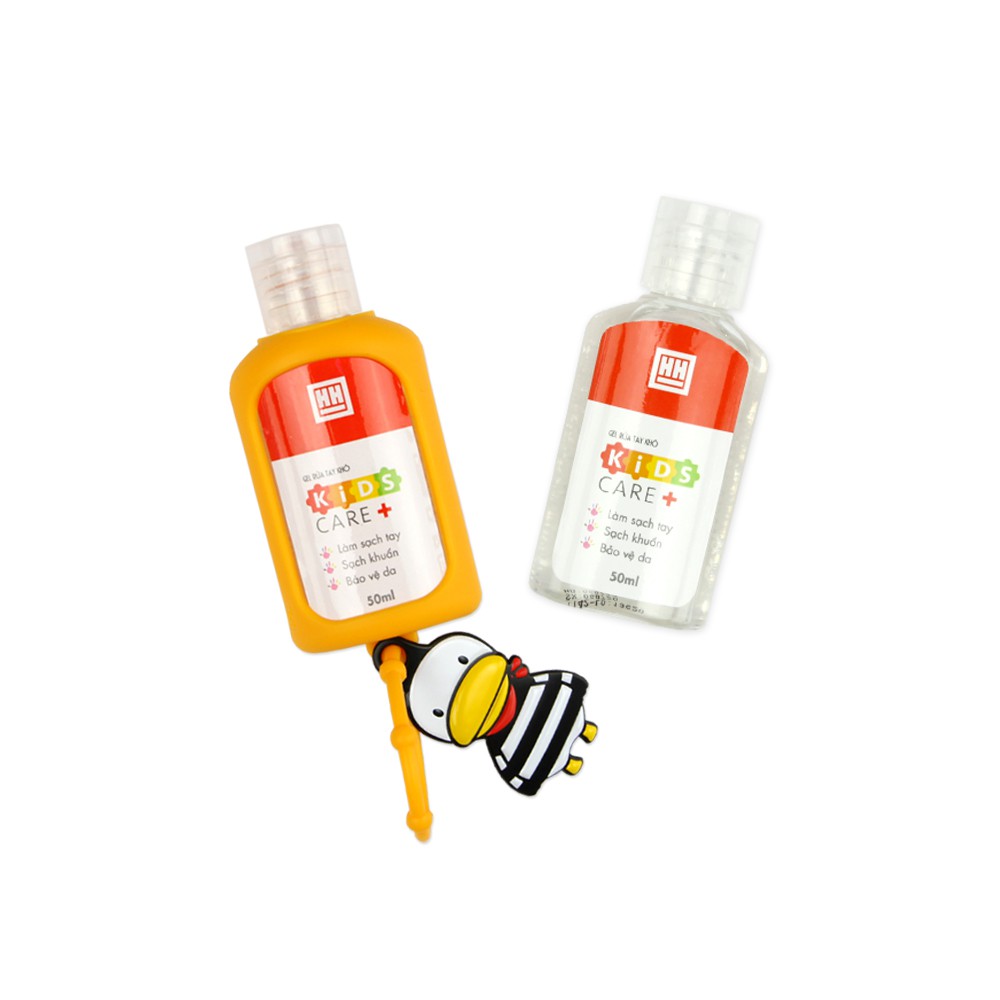 Set gel rửa tay khô kèm dây treo balo Hồng Hà Kids care+ 50ml (Combo 2 lọ gel rửa tay + 1 dây treo) | BigBuy360 - bigbuy360.vn