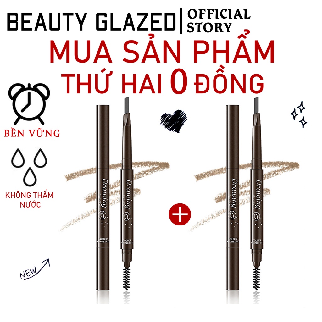 Chì kẻ mày hai đầu BEAUTY GLAZED không thấm nước, tự nhiên và lâu trôi | BigBuy360 - bigbuy360.vn