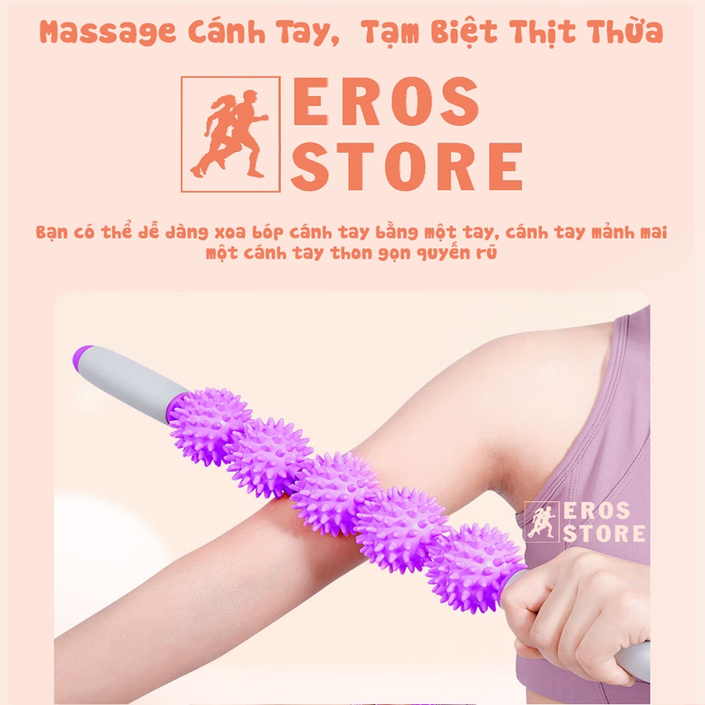 Thanh Massage M3, Con Lăn Yoga Chất Lượng Cao Chính Hãng Eros Store