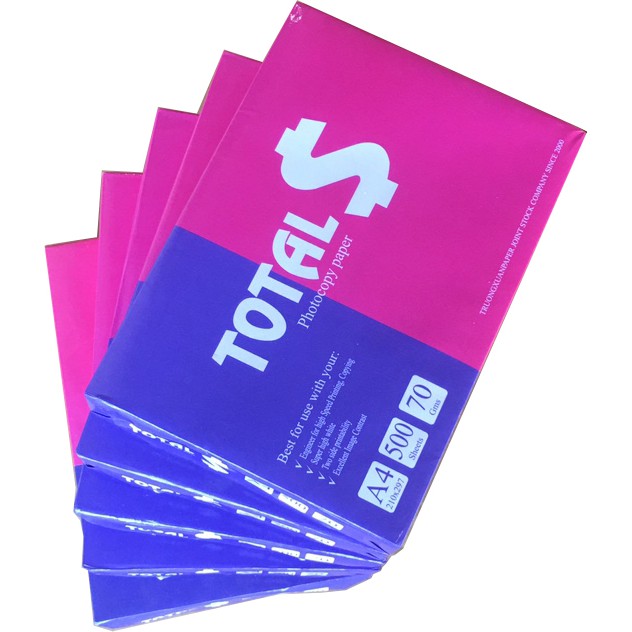 SET 500 TỜ Giấy in khổ A4 70gms tiện lợi