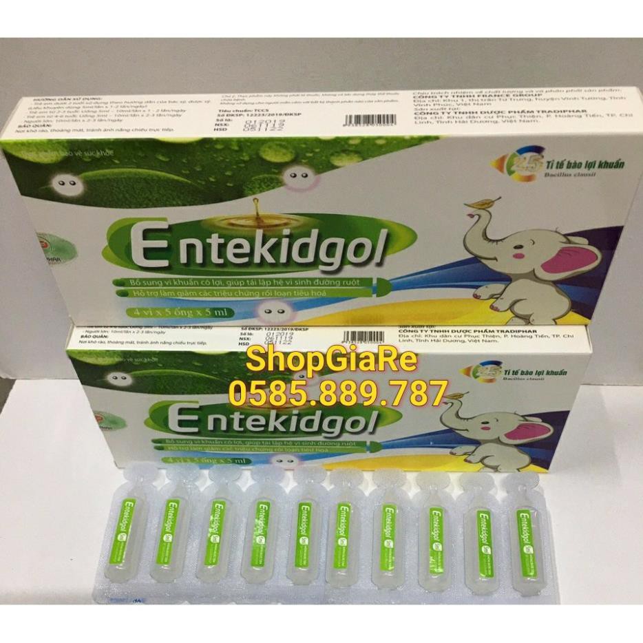 Entekidgol men cân hằng hệ vi sinh đường ruột, giảm rối loạn tiêu hóa, tăng cường sức đề kháng, đi ngoài, phân sống