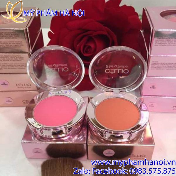 PHẤN MÁ HỒNG CELLIO SHINING BLUSHER CAO CẤP