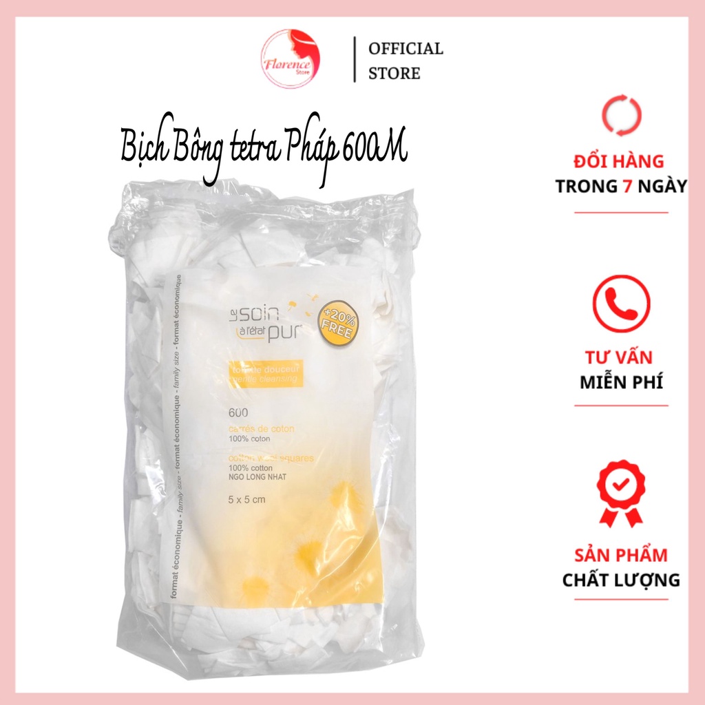 Bông tẩy trang TETRA LE SOIN LARETAT PUR Pháp
