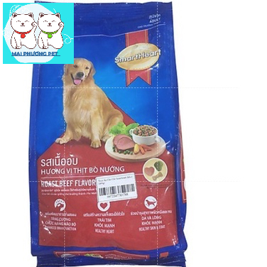 Thức ăn hạt cho chó con Smartheart Puppy 400g (hanpet 215) vị sữa và bò