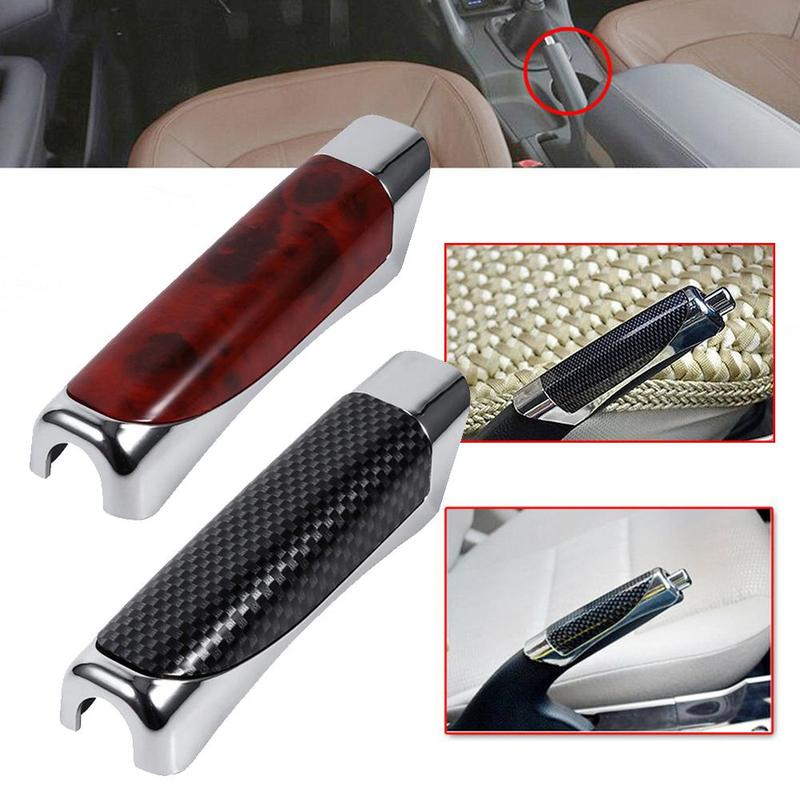 High Quality Luxury Carbon Fiber Texture Car Handbrake Protector Cover