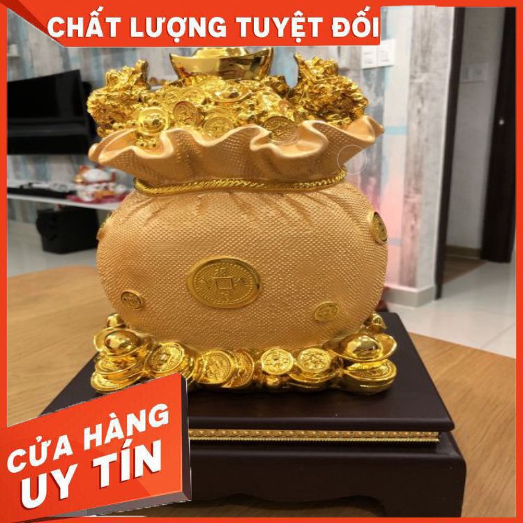 Túi vàng. Tài lộc. Cao 33cm _