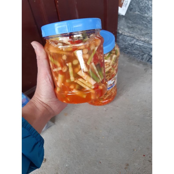 măng sặt ngâm muối tỏi ớt