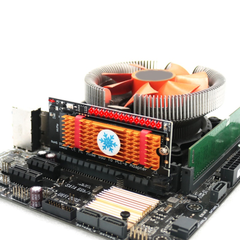 Thẻ Chuyển Đổi PCI E NVMe Cho M 2 SSD Sang PCIE X4 M 2 Hỗ Trợ Chuyển Đổi Giao Diện Chìa Khóa 224