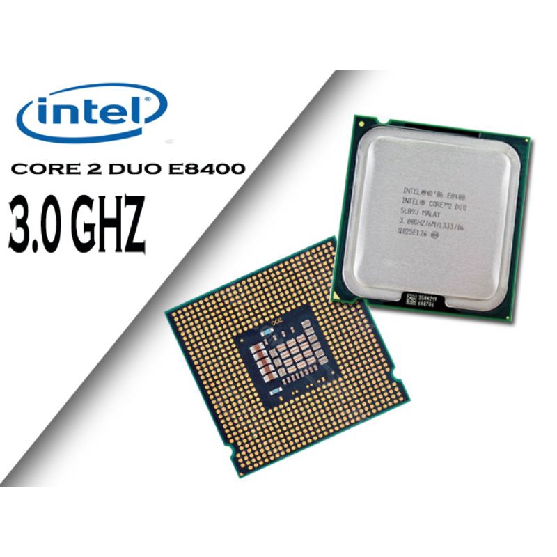 Chip CPU Intel core 2 duo E8400 6M 3.0GHz socket 775 chính hãng kho hàng sỉ Phú Thành