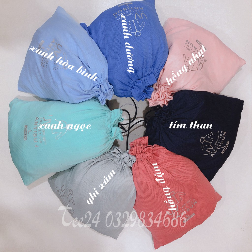 [Mã WARN25 giảm 25k đơn 200k] [nowship]Áo chống nắng toàn thân dáng dài loại 1 vải vân kim cương kèm túi vải | BigBuy360 - bigbuy360.vn