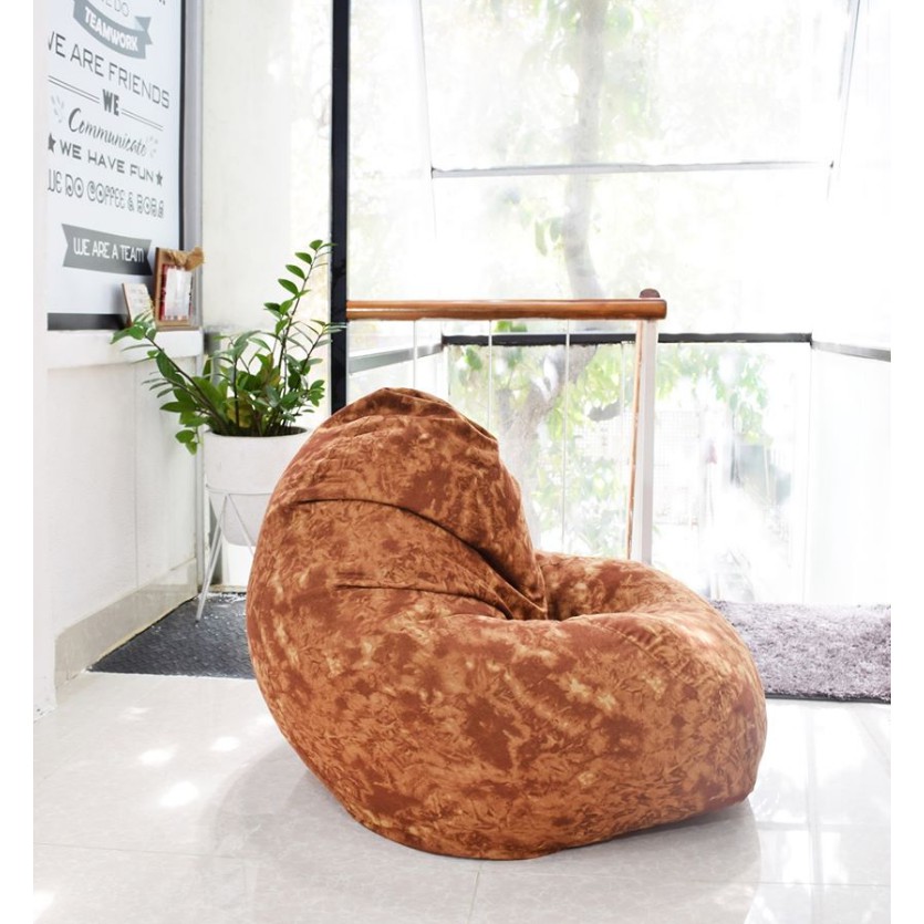 Ghế Lười Hạt Xốp Hình Giọt Nước (Teardrop Beanbag) Size Lớn Êm Ái Cho Gia Đình( Đã Bao Gồm Cả Vỏ, Lót, Xốp)