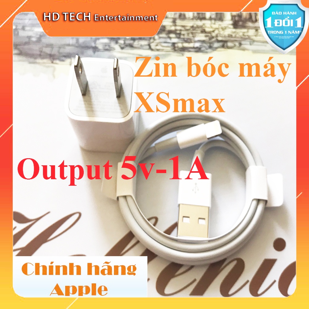 Củ Sạc 5W Theo Máy IP Xs/Xs Max | Hàng Zin New 100% | Bảo hành 12 tháng | Bao check Toàn Quốc |