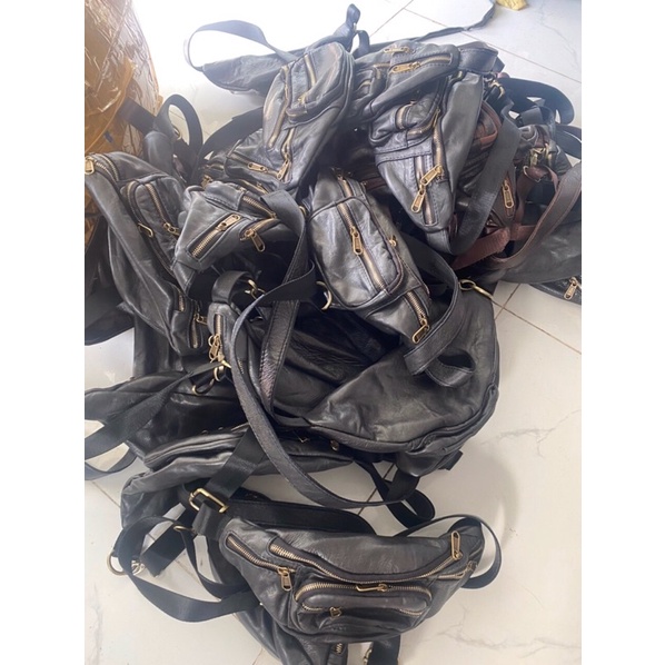 Túi đeo bao tử,túi Da bò