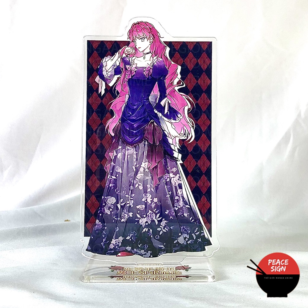 Mô hình KẾT CỤC CỦA NHÂN VẬT PHẢN DIỆN CHỈ CÓ THỂ LÀ CÁI CHẾT standee manhua anime chibi trưng bày