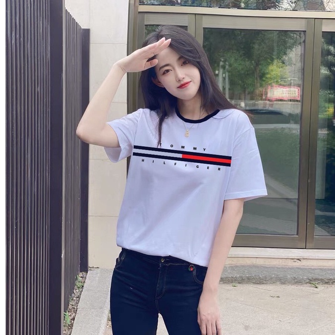Áo Phông Tommy xuất dư cotton nam nữ cao cấp form rộng nhập by Alala