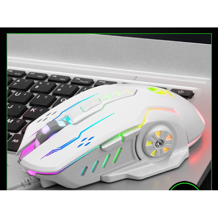 Chuột Gaming Có Dây Chính Hãng Limei V7 Thiết Kế Hiện Đại Đèn LED Phát Sáng Nhiều Màu