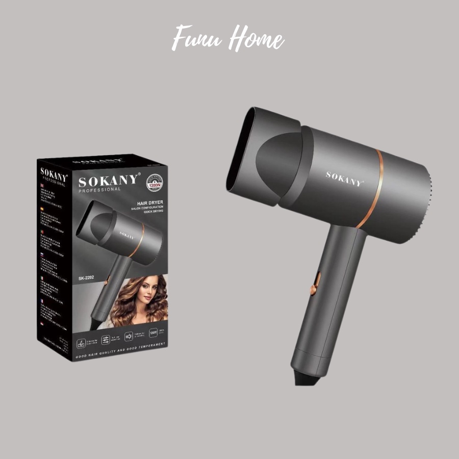 Máy sấy tóc Sokany 2202 chuyên dùng cho salon tóc, 2 chiều nóng lạnh - Hàng chính hãng