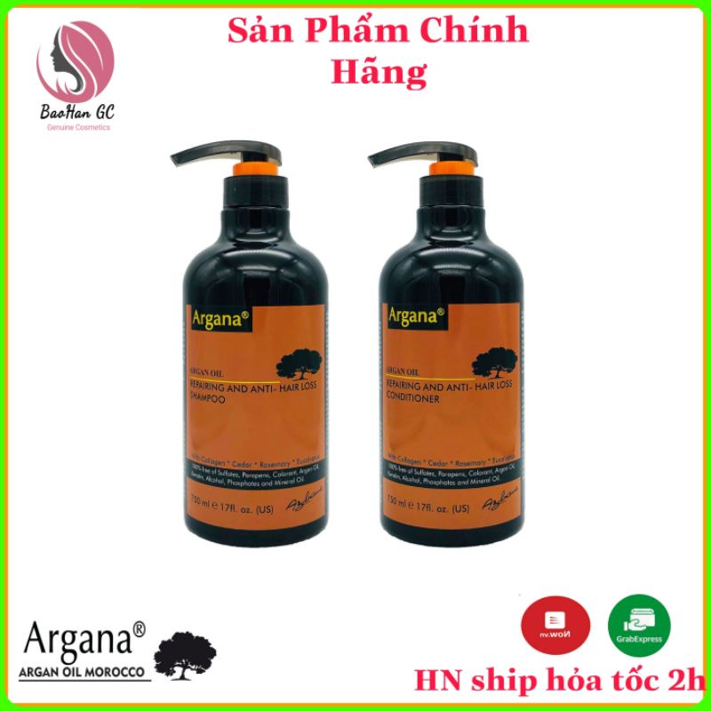 Dầu gội phục hồi và ngăn rụng tóc argana, argana shampoo chính hãng,chống rụng và kích thích mọc tóc 750ml.Baohangc