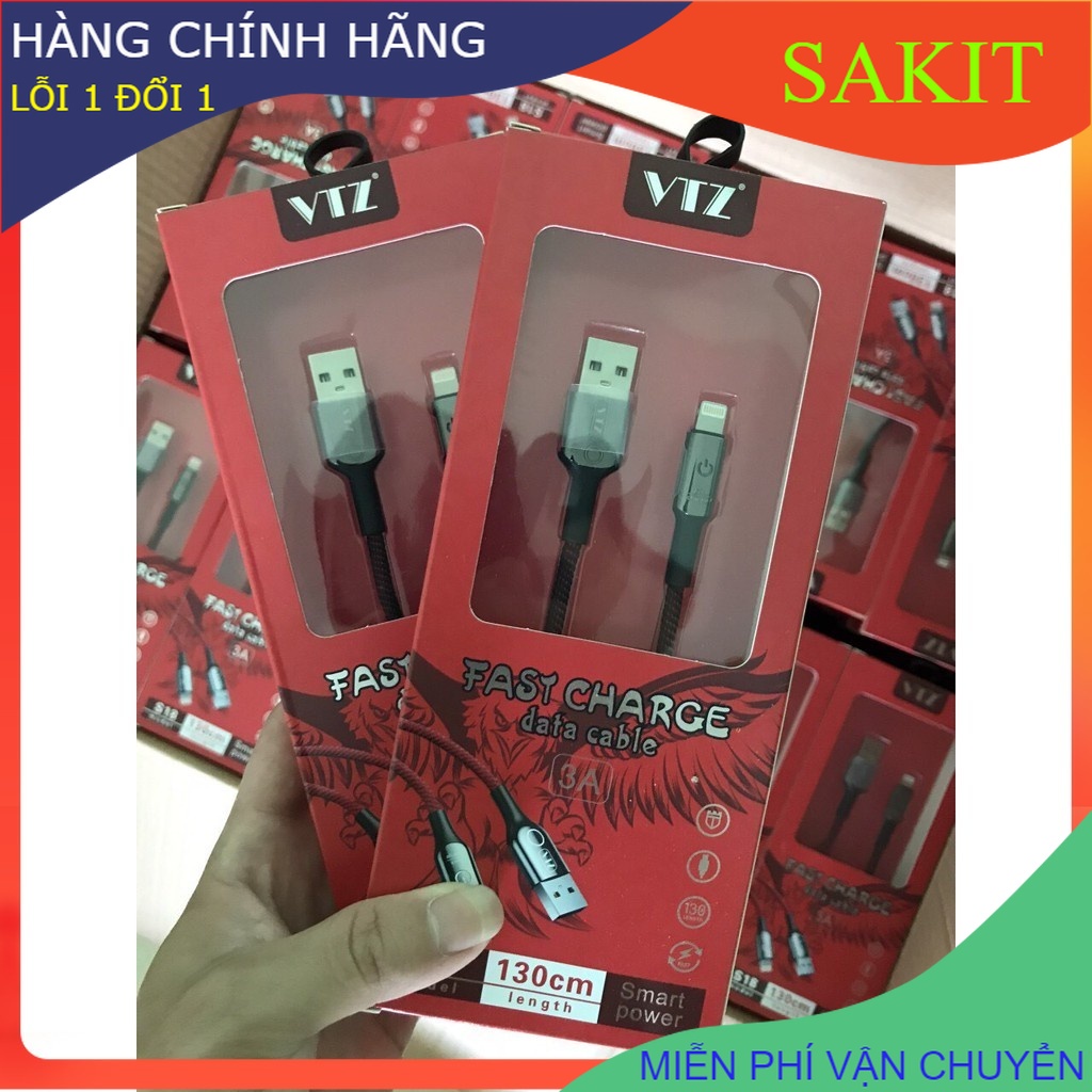 cáp sạc tự ngắt iphone - micro - type c