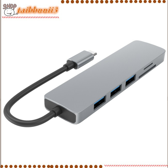 Sản phẩm mới bán chạy nhất Usb C Hub Multiport Adapter Type-c To Hdmi-compatible Docking Station Usb 3.0 Sd/tf Card Reader