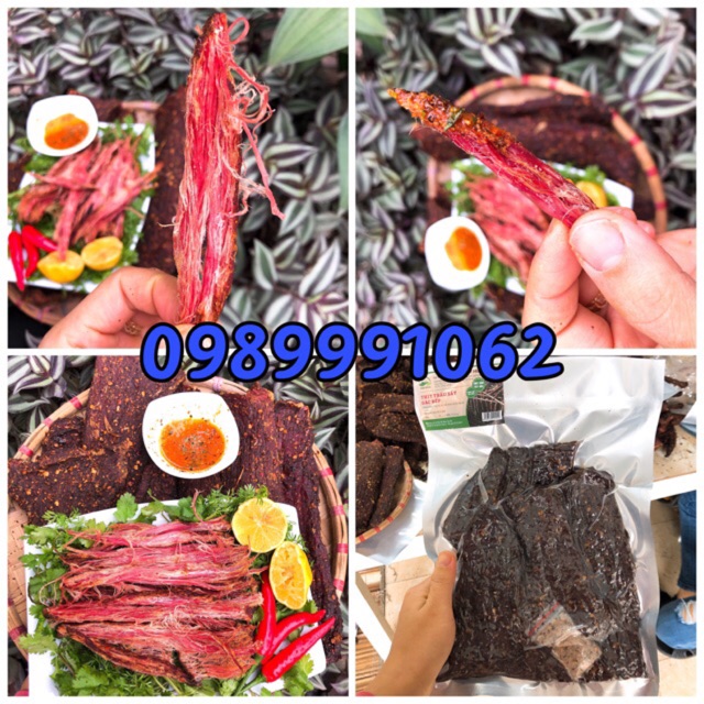 ĐẶC SẢN TÂY BẮC: THỊT TRÂU GÁC BẾP (tặng kèm chẩm chéo)