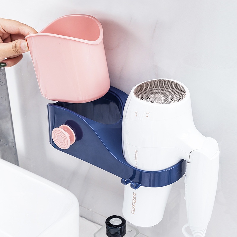 Giá Treo Máy Sấy Tóc Không Cần Khoan Tiện Dụng Cho Phòng Tắm