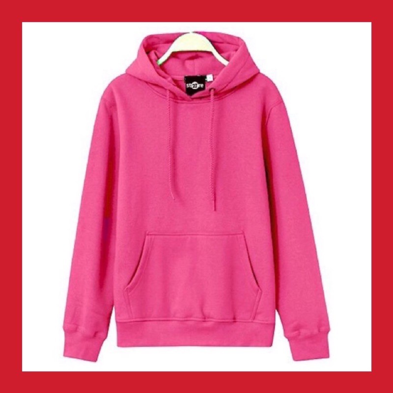 Áo Hoodie ♥️FREESHIP♥️ Nỉ Trơn Unisex - Màu Hồng Đậm | BigBuy360 - bigbuy360.vn