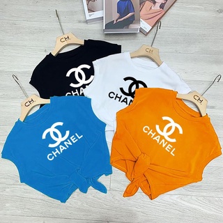 Áo crop-top buộc vạt - chất cotton 100%