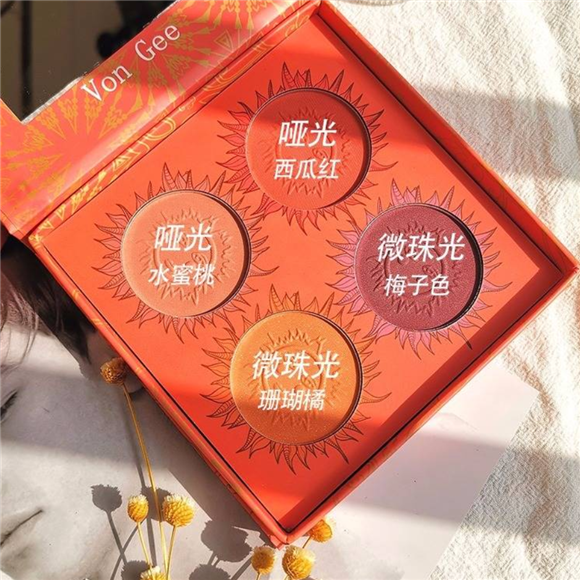 (hàng Mới Về) Phấn Má Hồng Màu Sắc Tươi Tắn Ánh Ngọc Trai Long Lanh Tiện Dụng | BigBuy360 - bigbuy360.vn