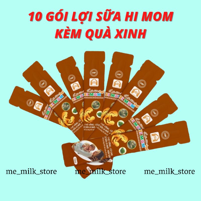 Lẻ 10 Gói Lợi Sữa Hi Mom -Giúp Gọi Sữa Về Nhanh, Mát Sữa, Thông Tắc Tuyến Sữa